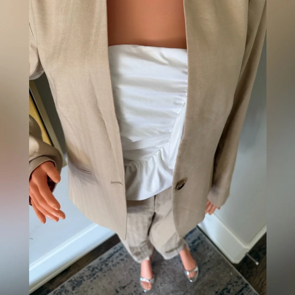 NWT Never Worn Suit by Ann Taylor — Beige Tan Stylish Look! - Picture 10 of 16
